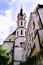 Město Český Krumlov, věž kostela sv. Víta