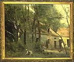 Veletržní palác - Sbírka umění 19. století, Statek v lese - C. Corot